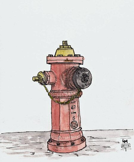 450x542 When Was The Last Time You Looked At A Fire Larry D - Fire Hydrant Sketch