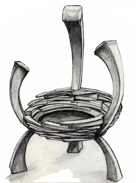 432x584 Generations Fire Pit David Wehrenberg - Fire Pit Sketch