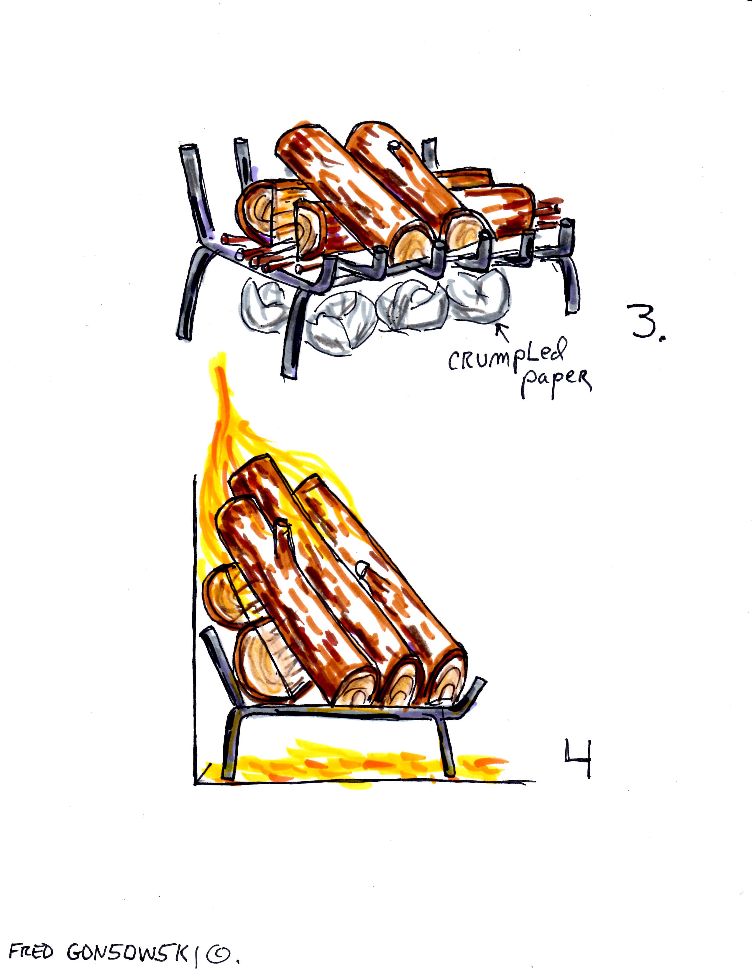 2550x3300 Fireplace Safety, Using A Fireplace For The First Time, And Tips - Fire Safety Sketch