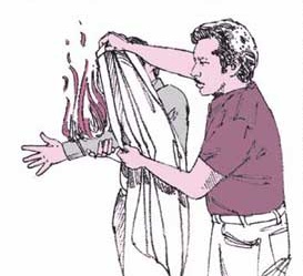 273x249 How To React To A Fire - Fire Safety Sketch