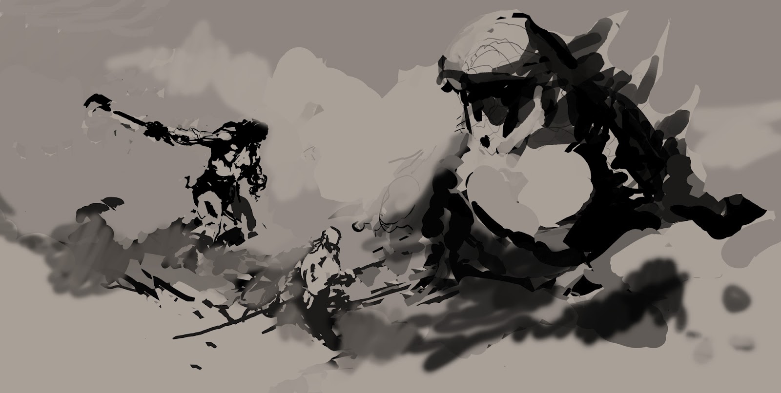 1600x806 Fire And Ice Sketch Muddy Colors - Fire Sketch