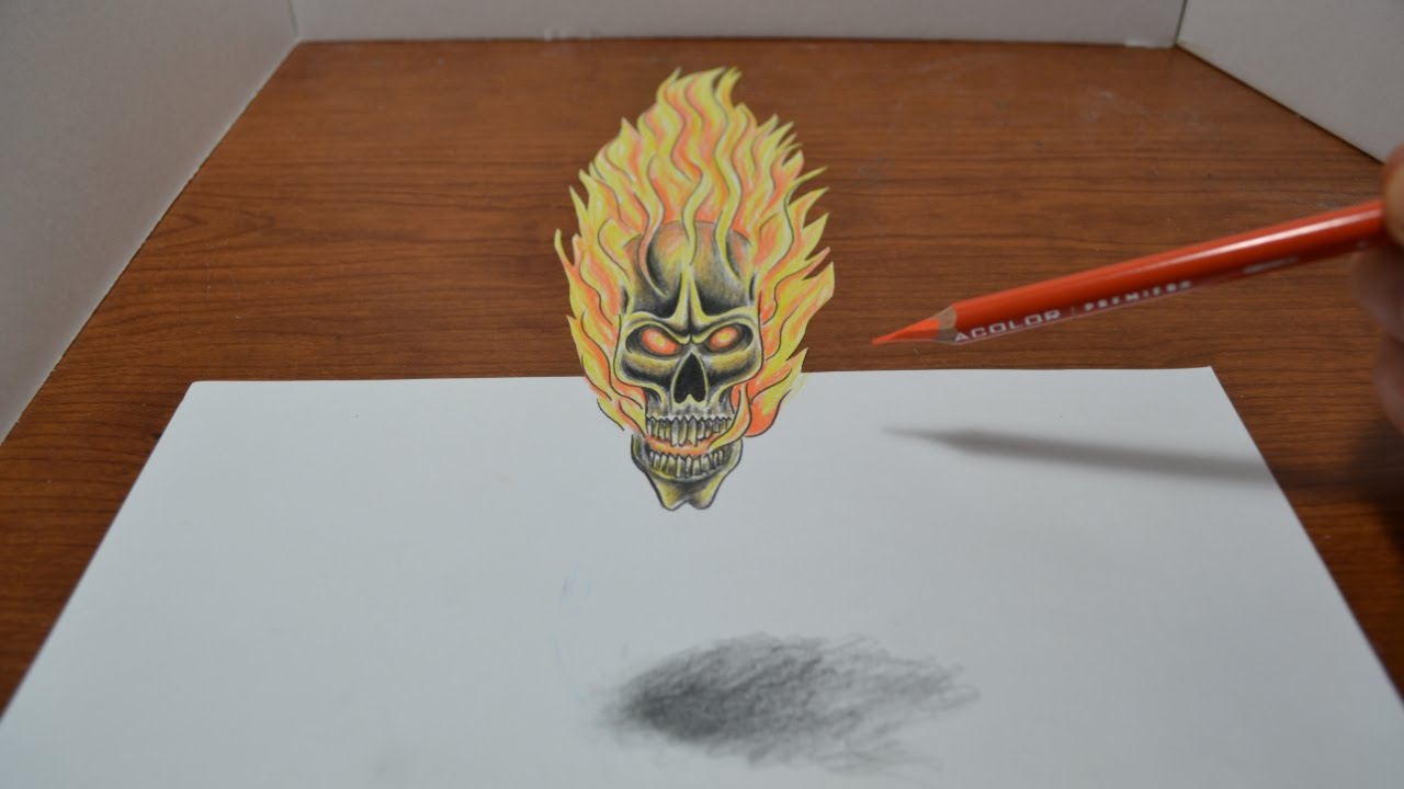 Fire Skull Sketch