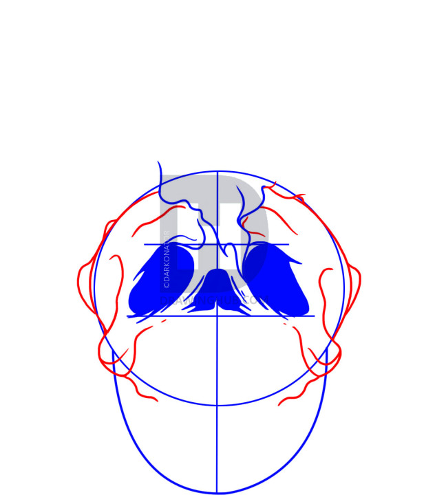 632x720 How To Draw A Skull On Fire, Step By Step, Drawing Guide, By - Fire Skull Sketch