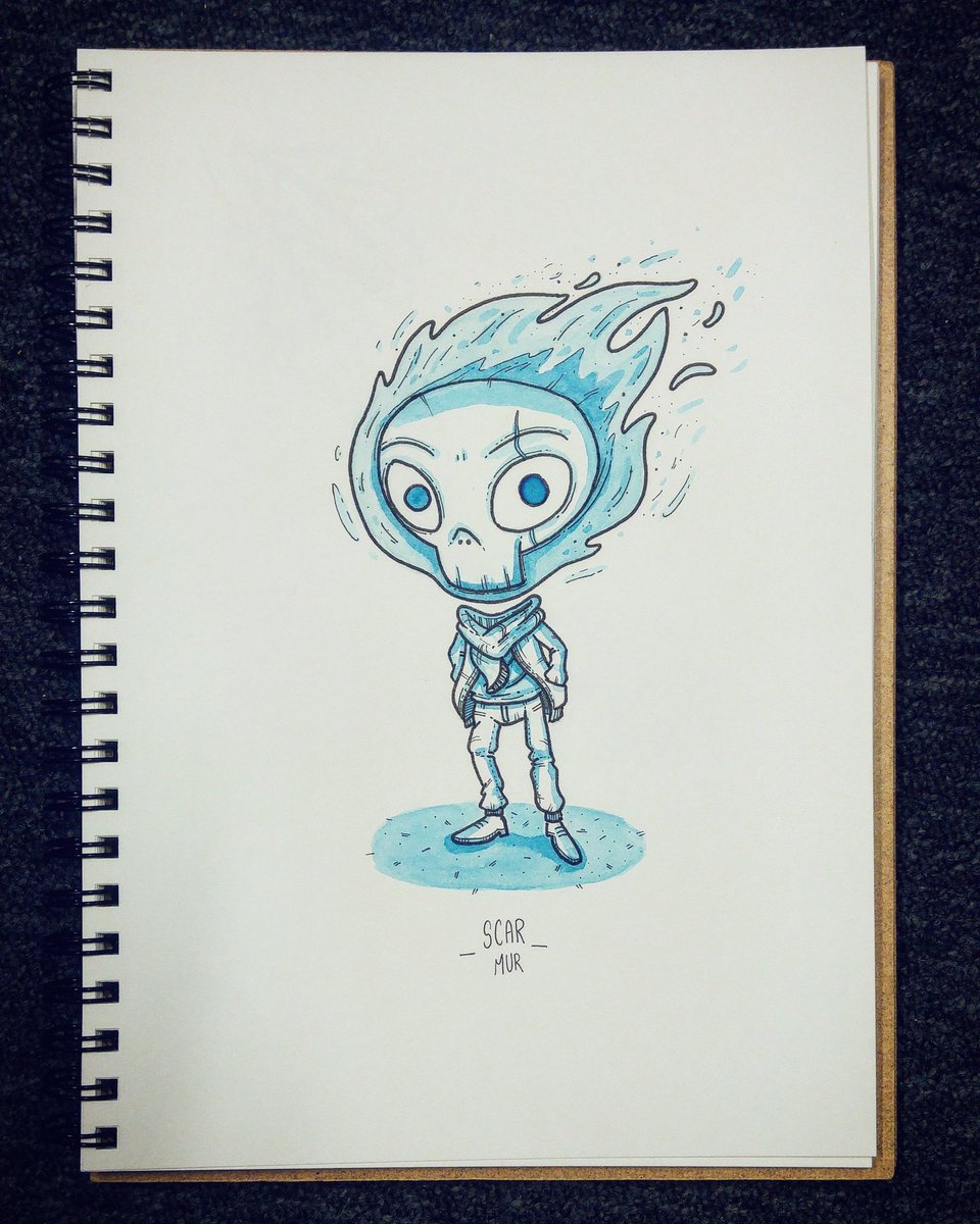 960x1200 Scarmur Alexandre On Twitter This Is Eddy ! - Fire Skull Sketch