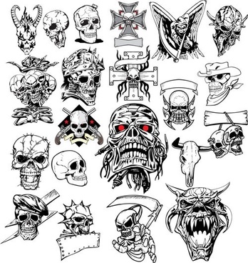 348x368 Fire Skull Free Vector Download (1,504 Free Vector) For Commercial - Fire Skull Sketch