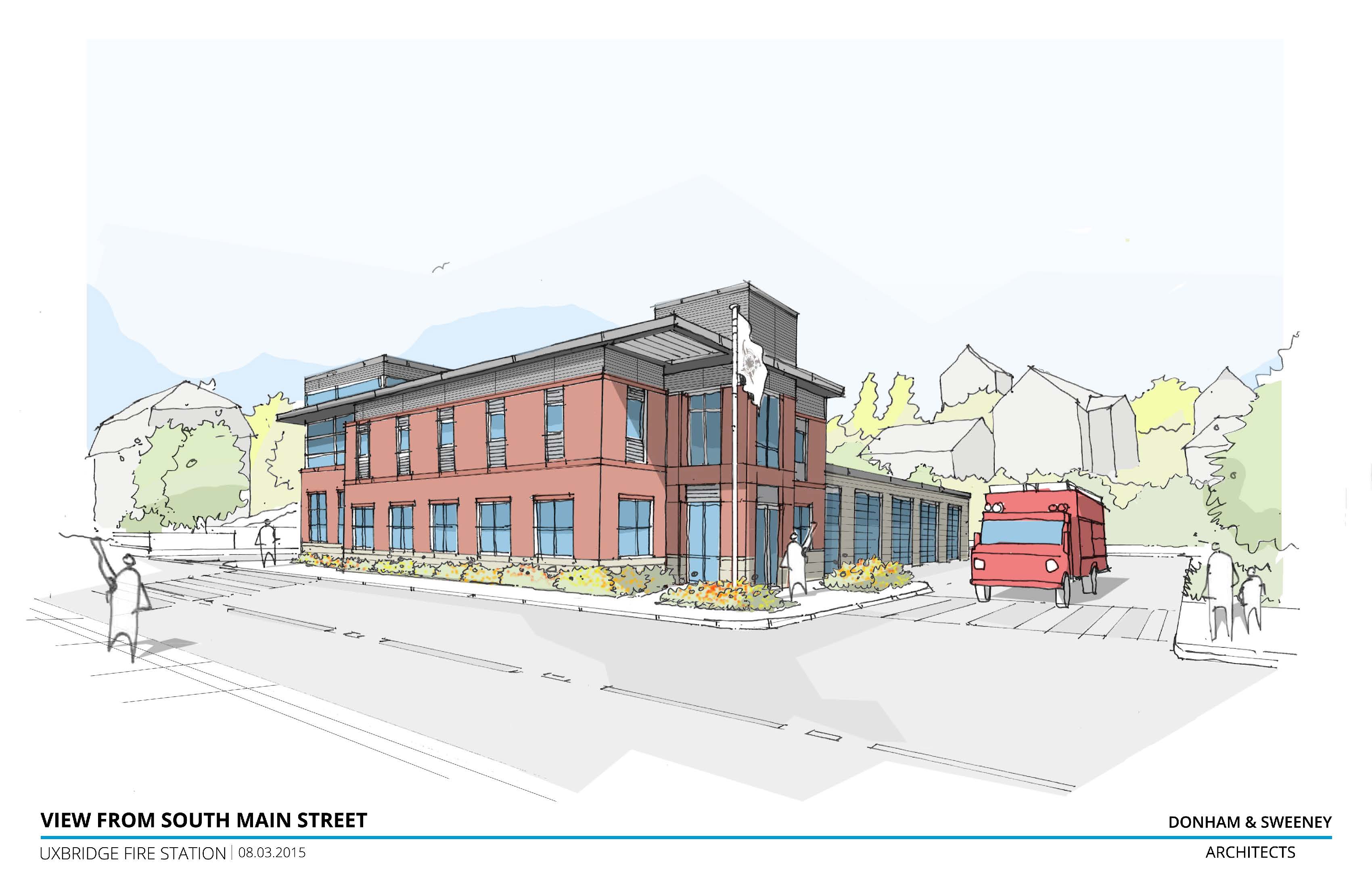 3400x2200 Uxbridge Fire Station Feasibility Study Donham Amp Sweeney - Fire Station Sketch