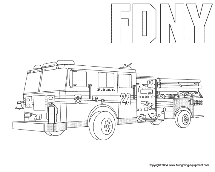 720x576 Fire Truck Coloring Pages To Print Free Coloring Library - Fire Truck Sketch