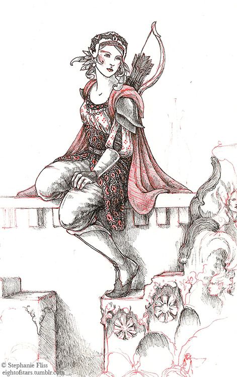 471x750 Firebird Thief Sketch By Stephanie Fliss ~inspiring Art I - Firebird Sketch