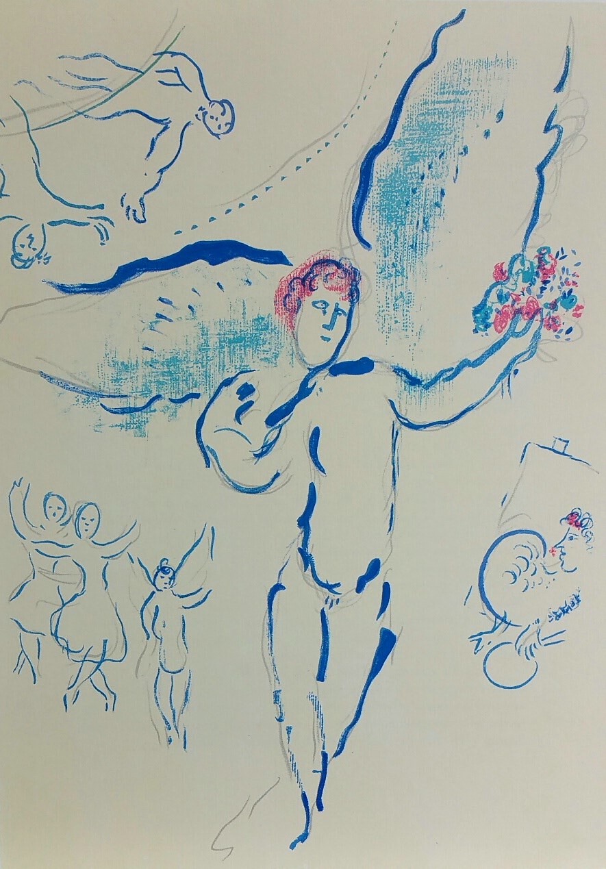 885x1269 The Ceiling Of The Paris Opera Sketch For Firebird (Paris Opera - Firebird Sketch