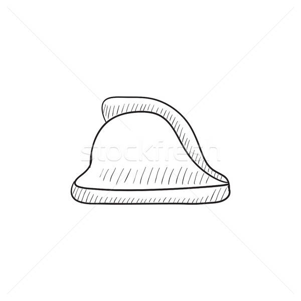 600x600 Firefighter Helmet Sketch Icon. Vector Illustration Andrei - Firefighter Sketch
