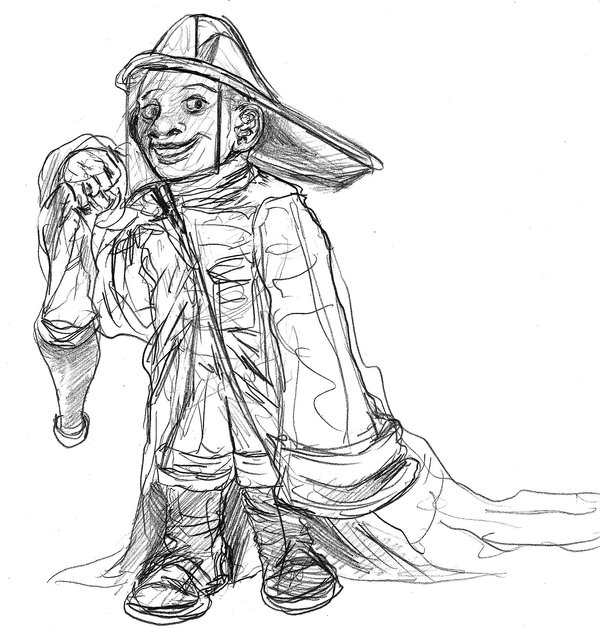 600x628 Lil Firefighter Sketch By Soulstarisborn - Firefighter Sketch
