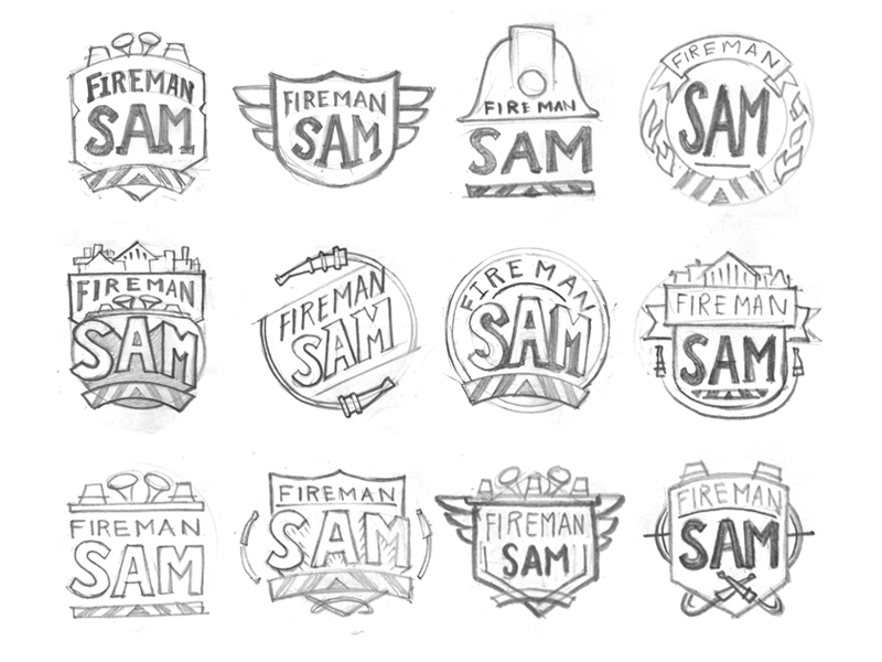 800x600 Fireman Sam Logo Sketches By Pilot - Fireman Sketch