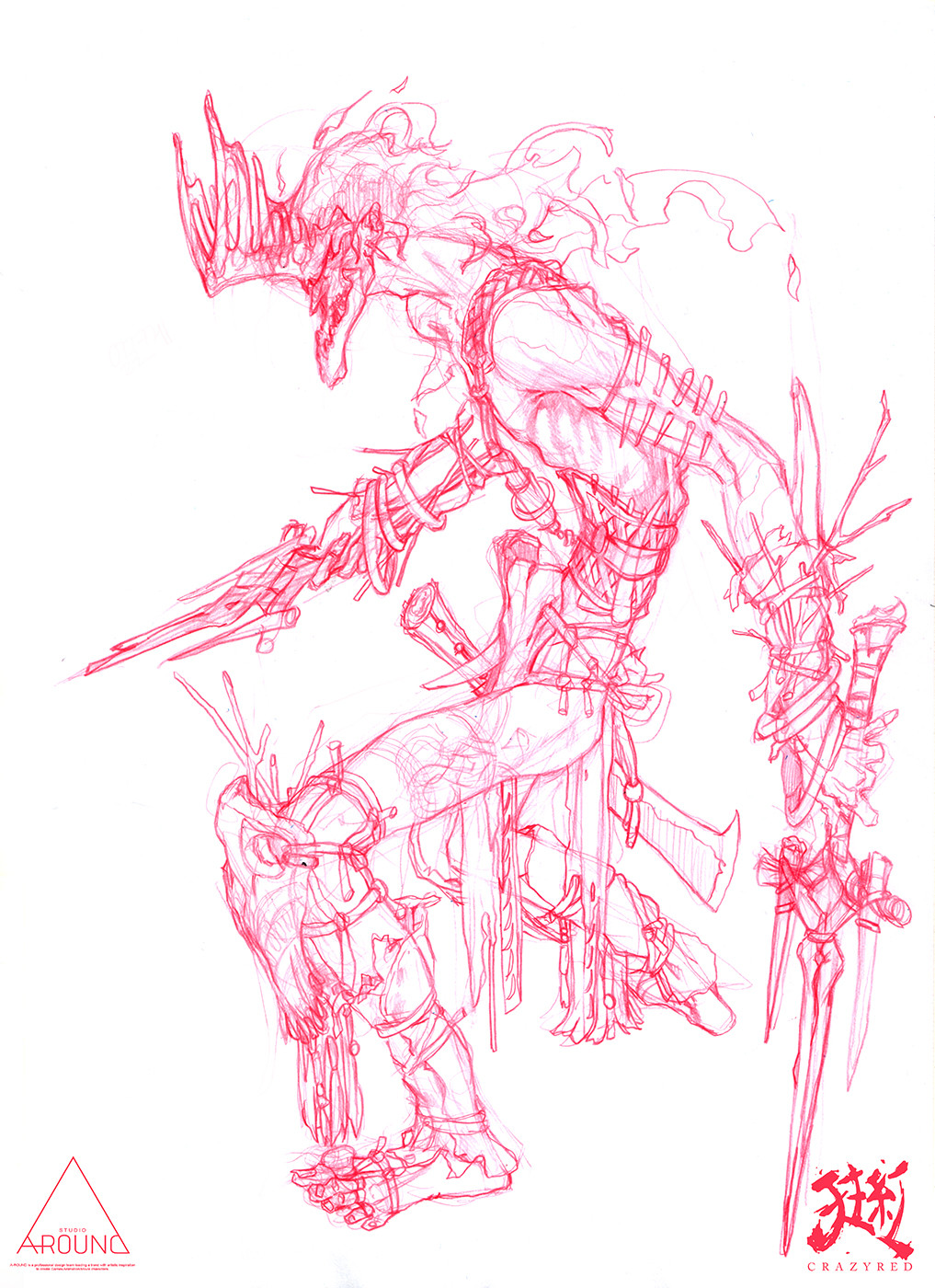 1017x1400 Artstation - Fireman Sketch