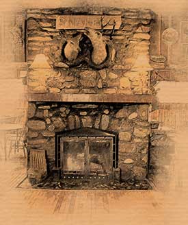 275x328 Fireplace Sketch - Fireplace Sketch