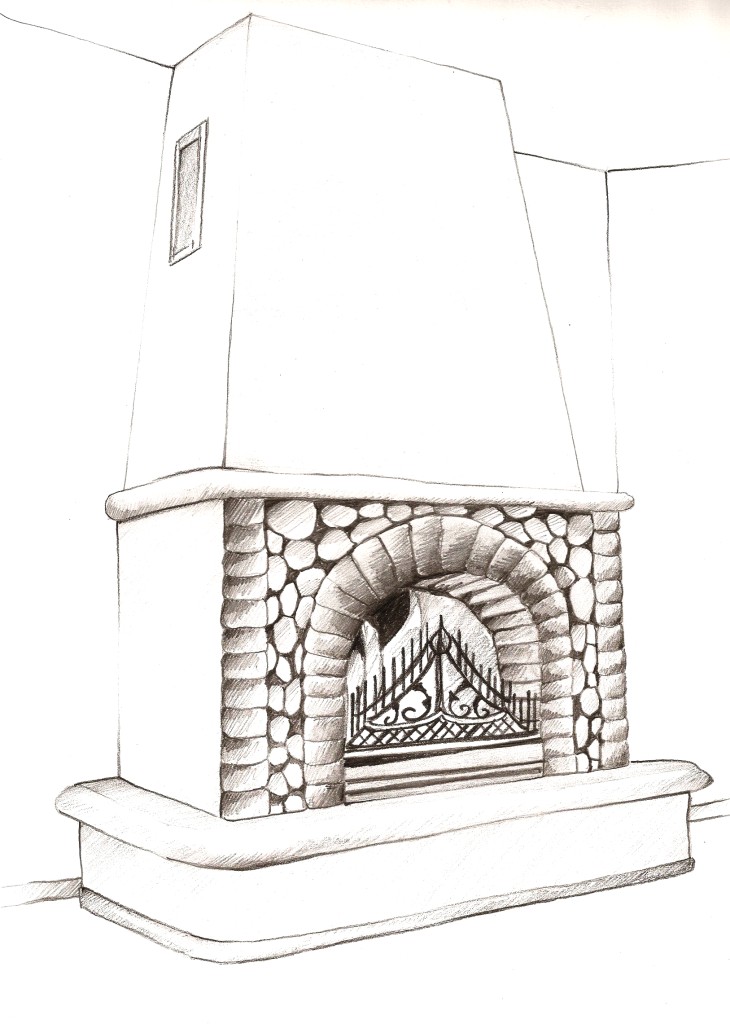 Fireplace Sketch at Explore collection of