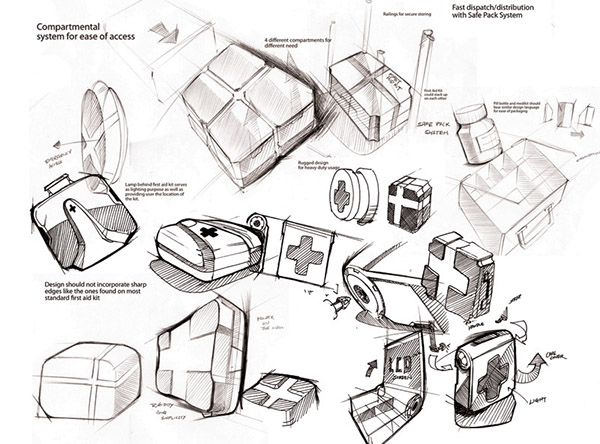600x444 First Aid 2.0 On Behance - First Aid Sketch