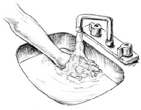 284x222 First Aid How To Treat Thermal Burns First Aid - First Aid Sketch