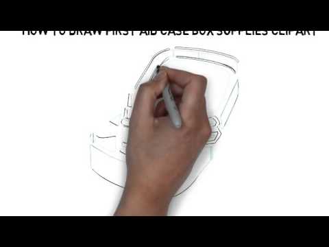 480x360 How To Draw First Aid Case Box Supplies Clipart - First Aid Sketch