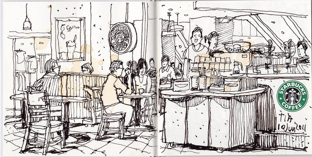 640x322 Tiastudio First Sketch On A New Muji Sketchbook - First Sketch