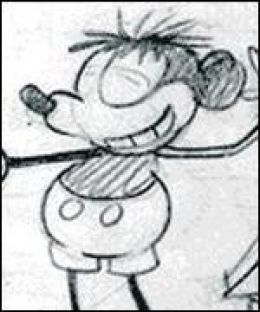 260x312 First Mickey Mouse Sketch. Made On November 18, 1928 By Walter - First Sketch Of Mickey Mouse