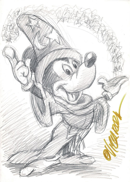 First Sketch Of Mickey Mouse at PaintingValley.com | Explore collection ...