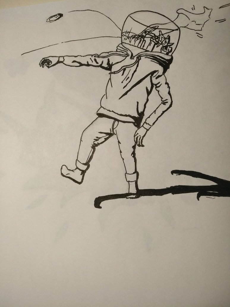 774x1032 Fish Bowl Boy Gets Rekt By Wasanathant - Fish Bowl Sketch