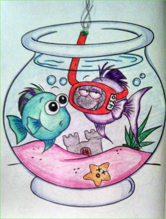 579x764 Guest Post Fish Bowl Coloring Book Corruptions - Fish Bowl Sketch