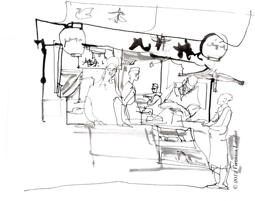850x670 Fish Market - Fish Market Sketch
