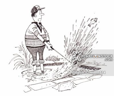 400x336 Fish Pond Cartoons And Comics - Fish Pond Sketch