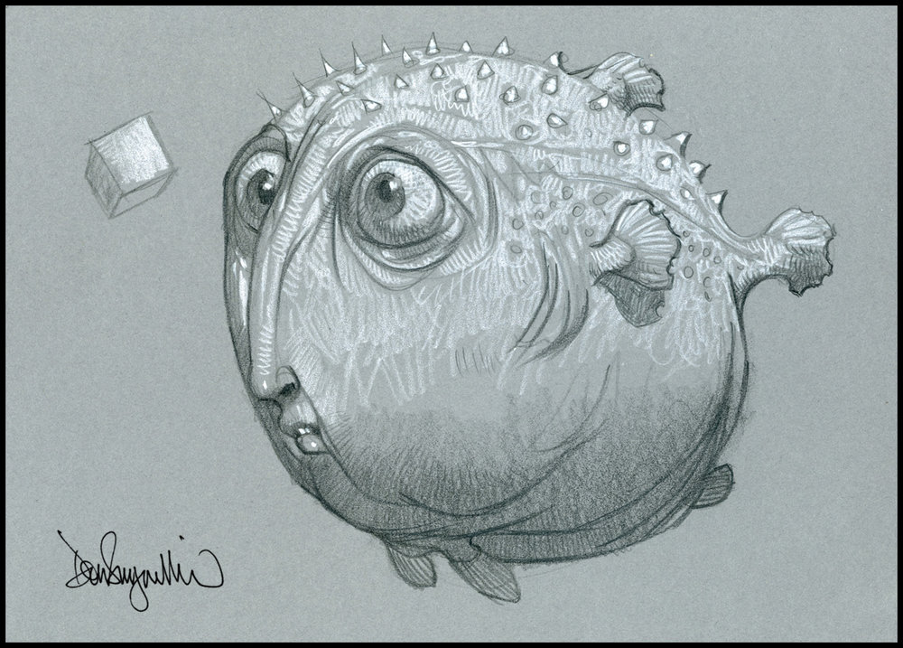 1000x717 Fish Sketches And Doodles Seegmiller Art - Fish Sketch