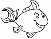 166x125 Fish Coloring Pages - Fish Sketch For Kids