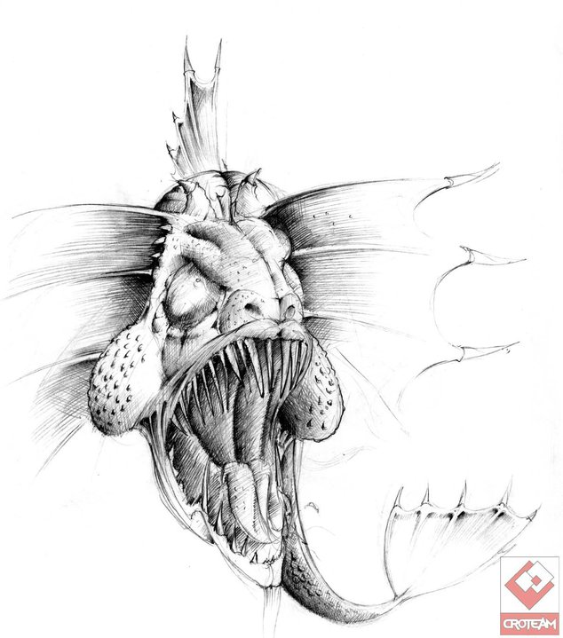 634x719 Image - Fish Sketch Images