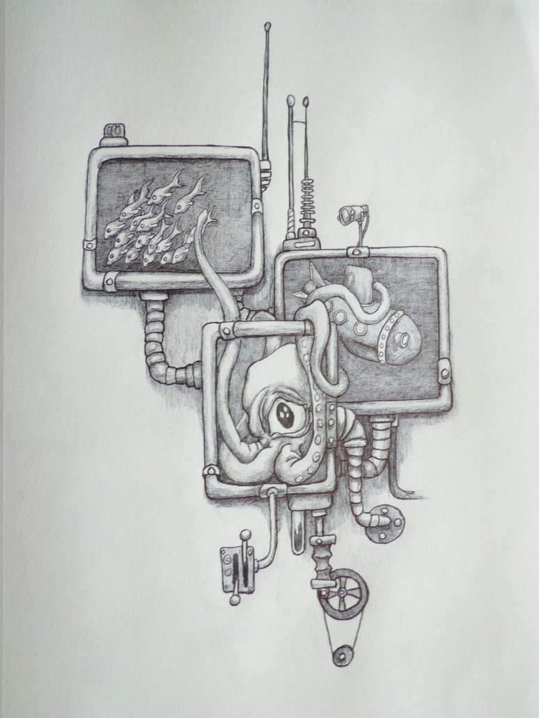 774x1032 Fish Tank Sketch By Rodkammer - Fish Tank Sketch