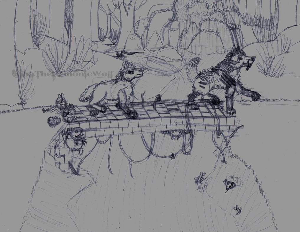 1017x786 Sketch If You Give A Bridge Troll A Fish Bone By - Fishbone Sketch