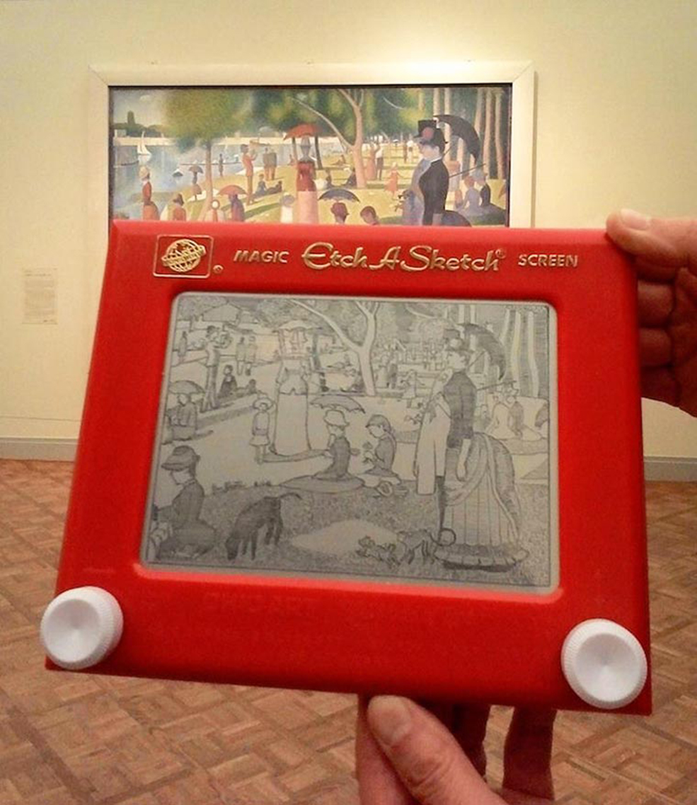 985x1138 One Artist Recreates Famous Artworks On An Etch A Sketch - Fisher Price Etch A Sketch