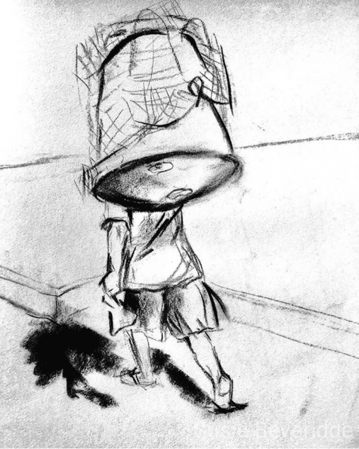 507x633 Sketch Of A Jimbaran Fisherman - Fisherman Sketch