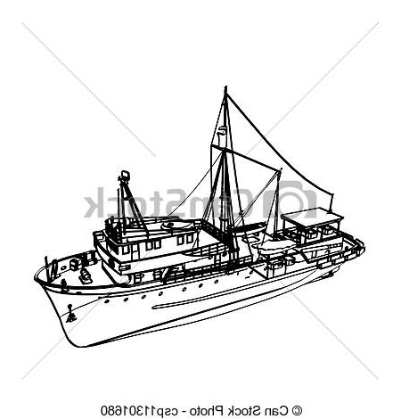 450x470 Fishing Boat Clipart Sketch 3533413 - Fishing Boat Sketch