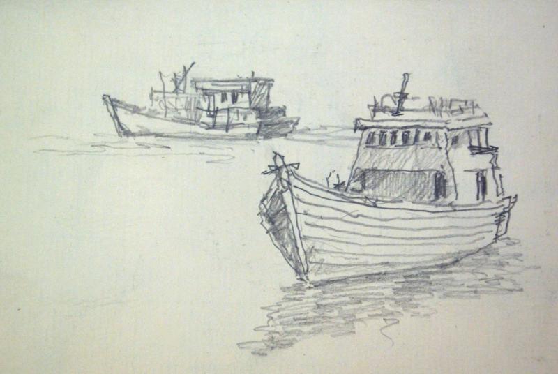 800x536 Fishing Boat Sketches - Fishing Boat Sketch