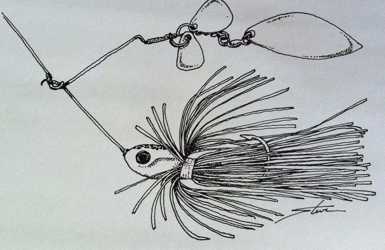 1280x832 Theme Fishing Lures - Fishing Lure Sketch