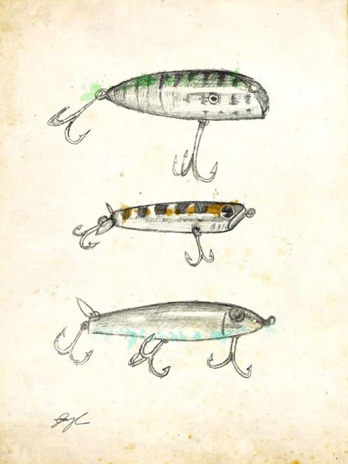 Fishing Lure Sketch at Explore collection of