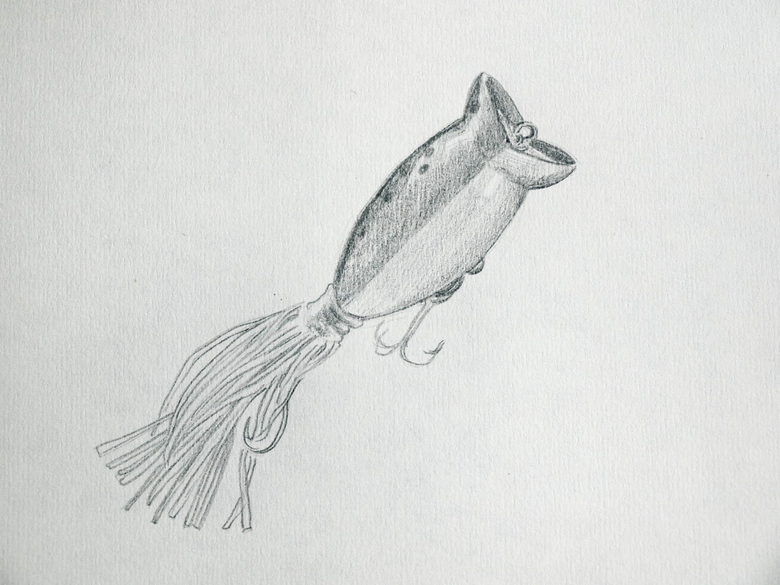 1600x1200 Artiqueryrose Fishing Lures Drawn In Pencil - Fishing Lure Sketch