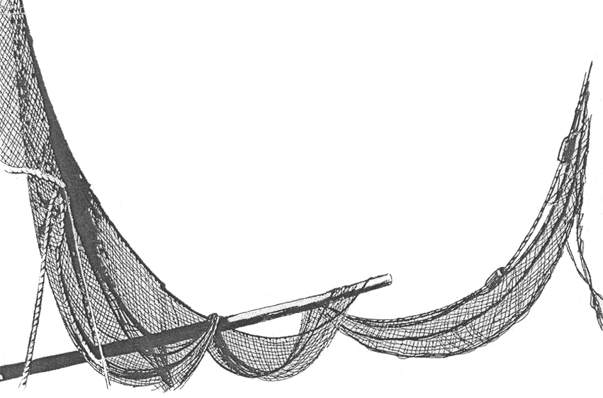 851x562 Fishing Net Clipart Transparent Png - Fishing Net Sketch