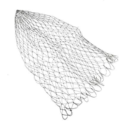 425x425 Carp Fishing Net Durable Mesh Landing Net Fly Fishing - Fishing Net Sketch