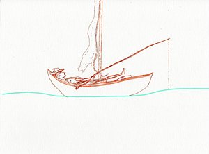 300x222 Fishing Pole Drawings Fine Art America - Fishing Pole Sketch