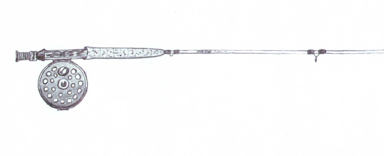 Fishing Rod Sketch at PaintingValley.com | Explore collection of