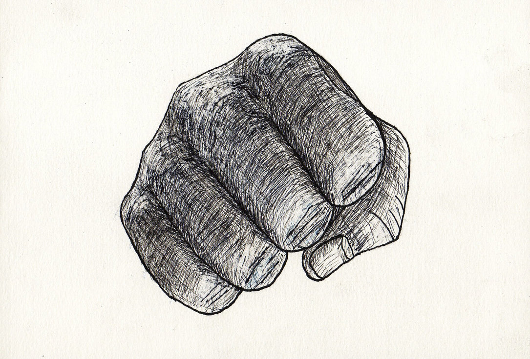 1085x736 Fist Sketch By Iamjcat - Fist Sketch