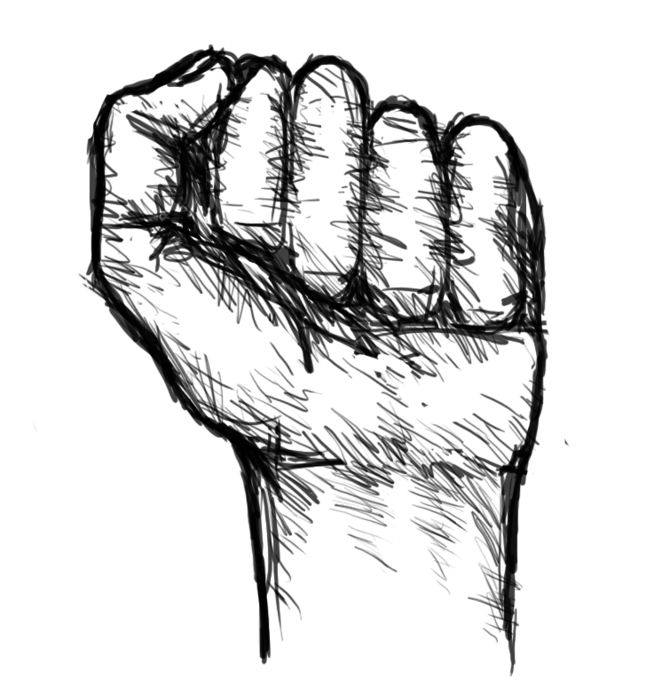 746x774 Fist Sketch By Thies On Newgrounds - Fist Sketch