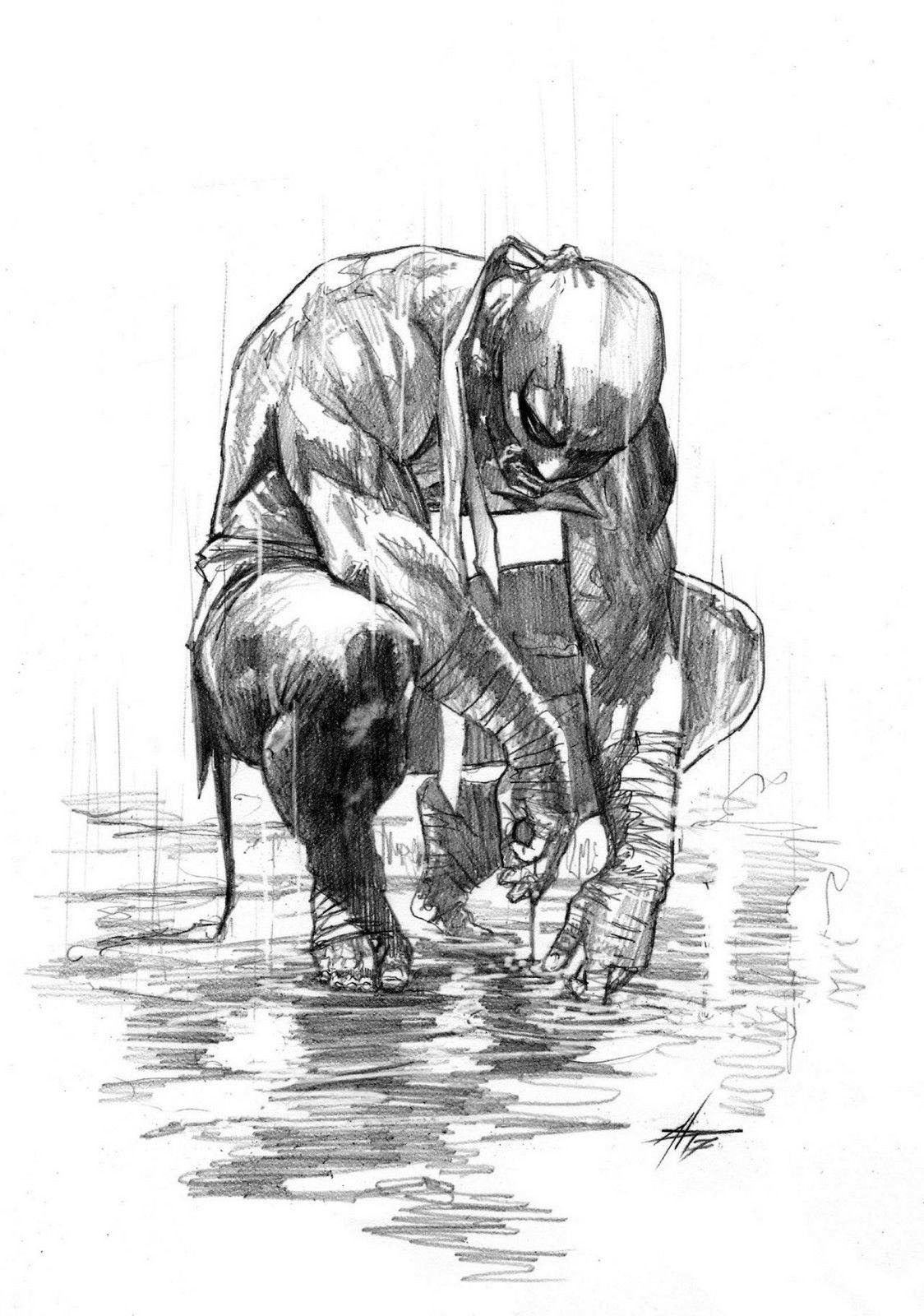 1124x1600 Iron Fist - Fist Sketch