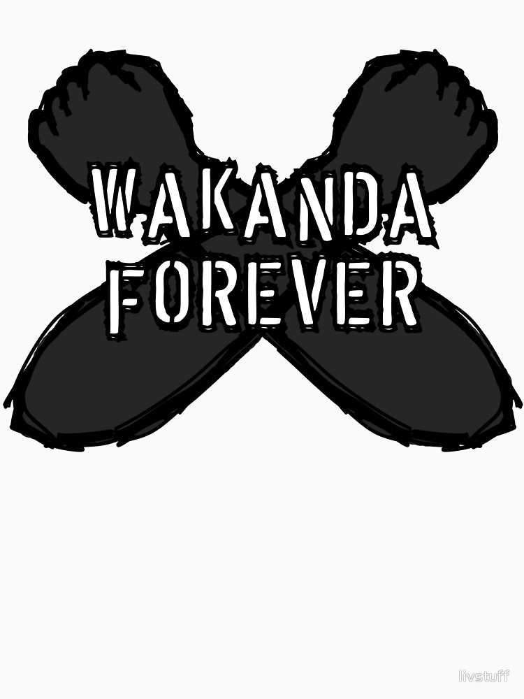 750x1000 Wakanda Forever Fist Sketch Designs Unisex T Shirt By Livstuff - Fist Sketch