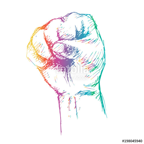 500x500 Fist Sketch Stock Photo And Royalty Free Images On - Fist Sketch